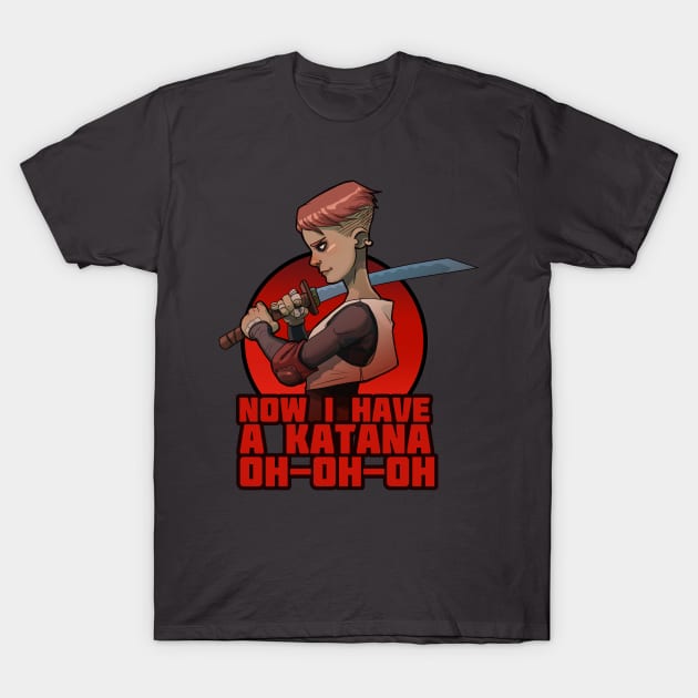 Katana T-Shirt by santaplix 